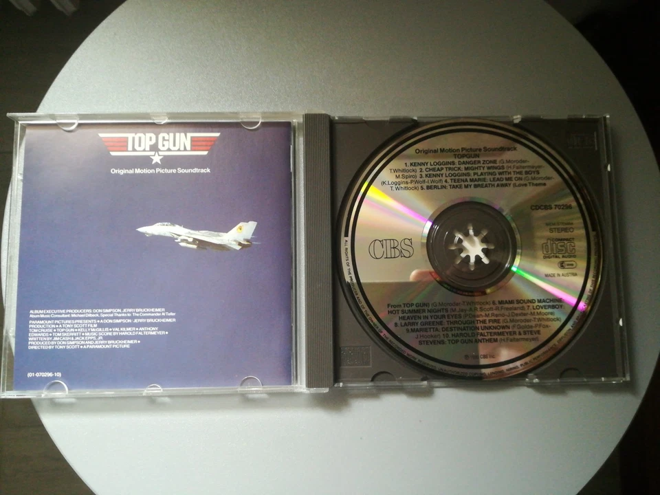CD-TOP GUN-ORIGINAL SOUNDTRACK-(BERLIN, GIORGIO MORODER)!- SP. TRACCIABILE! - Immagine 3 di 4