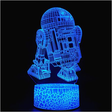 3D Optical Illusion Night Light, Visual Creative LED Desk Lamp Touch Control and