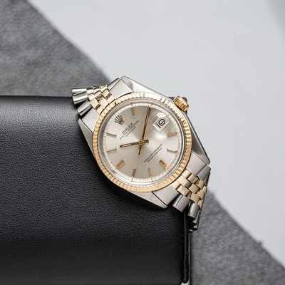 Rolex Datejust 1601 Vintage Jubilee Automatic Steel 36mm Silver Dial Two Tone