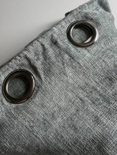 Dunelm Sage Green Textured Eyelet Curtains 228x228cm Fully Lined Thick Pair