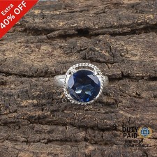 Valentines Deal London Blue Topaz Gemstone Band Ring Jewelry 925 Sterling Silver