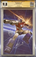 Transformers #12 CGC SS 9.8 Signed + Sketch by Skan Srisuwan NYCC Virgin LE 300