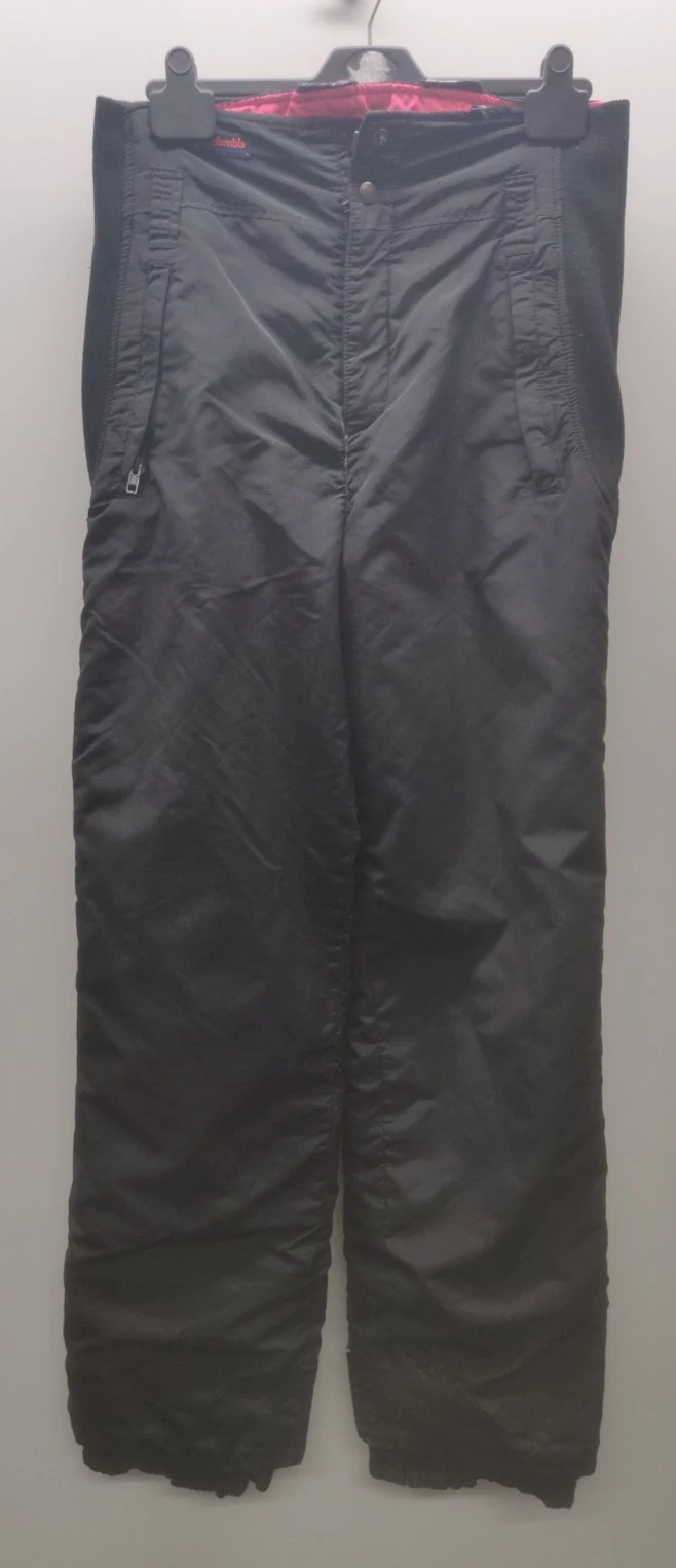 Columbia Ski Trousers Mens Size Small Black Snowboarding Pants Zipped Pockets