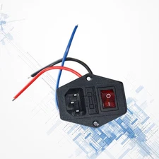 10 A Light Bulb Plug Adapter Fused Power Module for Printer Electrical Sockets