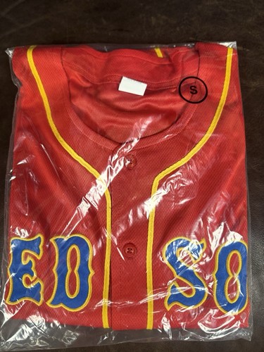 Small, Red Sox One Piece Celebration With A Unique Jersey.