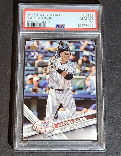 2017 Topps Update Rookie Debut #US99 Aaron Judge Yankees RC Rookie PSA 10
