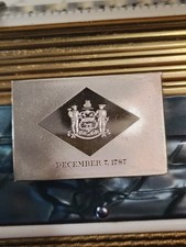 1792 Delaware Flag 2.3 OZ. Silver Bar hard to find 74.35 per troy oz