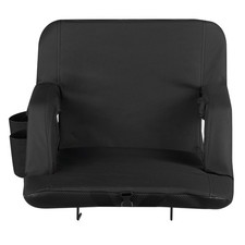 Foldable 6-Angle Bleacher Seat 23in Wide 2.9in Padded Cushion Armrests