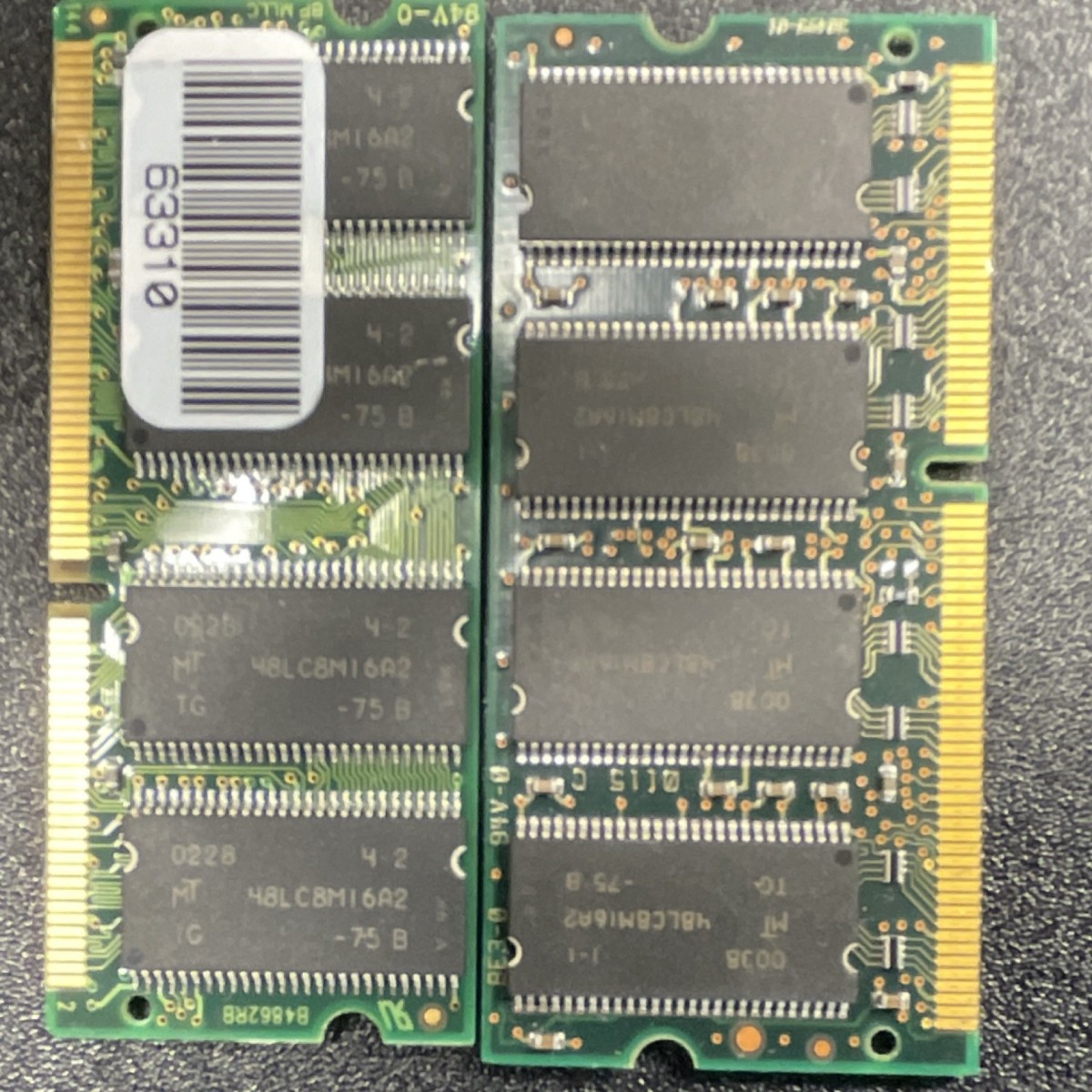 Micron SDR SDRAM SO-DIMM 128MB PC-133 144-Pin MT8LSDT1664HG-10E61