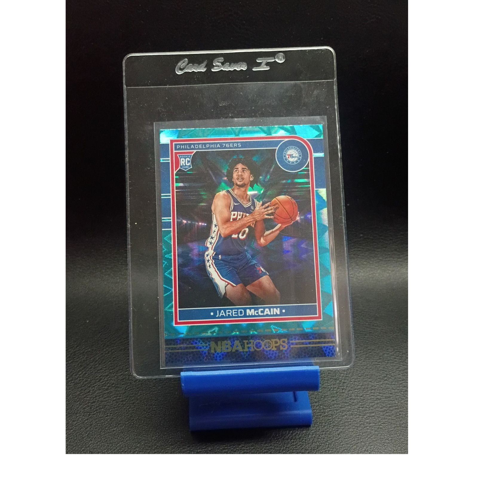 Panini 2024-25 NBA Hoops Jared McCain Rookie Teal Explosion #246 76ers