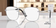 PERSOL PO2490V 518 Square Silver Demo Lens 50 mm Men's Eyeglasses
