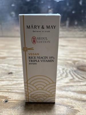 Mary and May Seoul Edition, Rice Niacin 10% Triple Vitamin Serum 2.7 fl oz 10/27