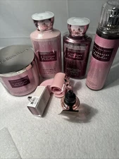 Bath & Body Works 6 Piece Gift Set Body Lotion Wash Candle Mist Wall Scent NIB