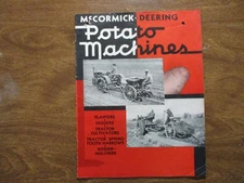 1937 McCORMICK-DEERING POTATO MACHINES BROCHURE..24 pgs..GOOD..