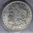 1921 PCGS-64 OGH MORGAN DOLLAR MIRROR BLAST WHITE GREAT CARTWHEELS PROOFLIKE