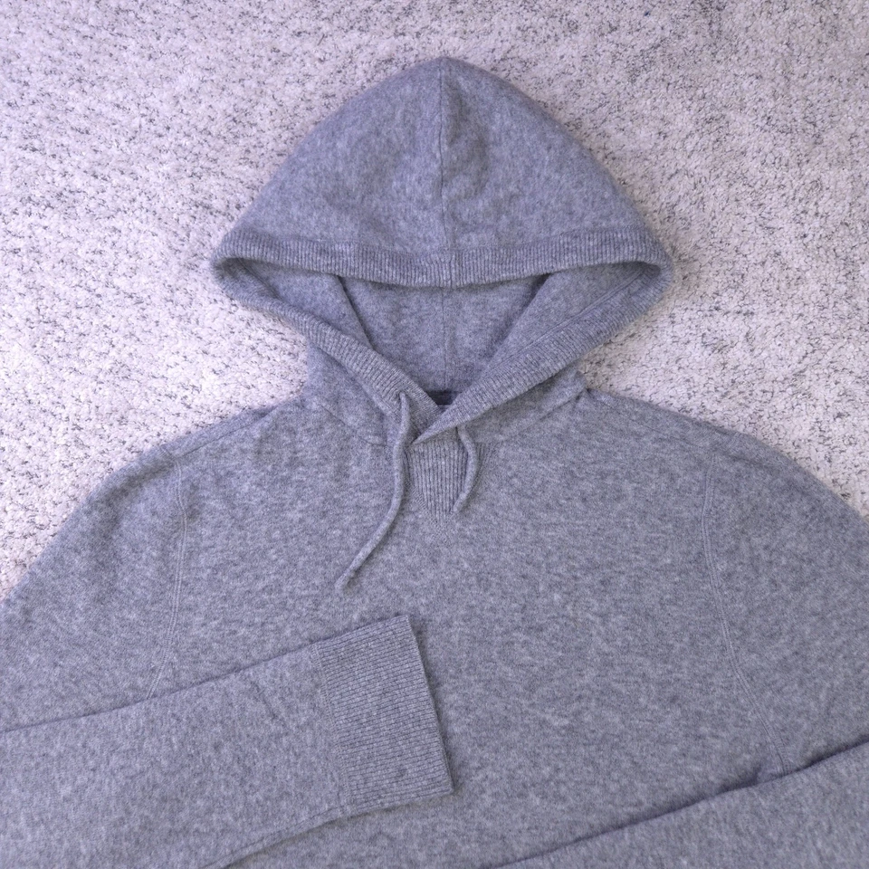 Sudadera con Capucha Abercrombie Fitch Para Hombres Pequeña Mezcla de Lana Yak Pullover Sudadera con Capucha Foto 3 de 4