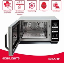 Sharp R860SLM Mikrowelle 5in1 Grill Heißluft...