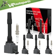 6 For 2017-2020 BMW 740i xDrive 3.0L L6 Ignition Coil & Spark Plug UF750