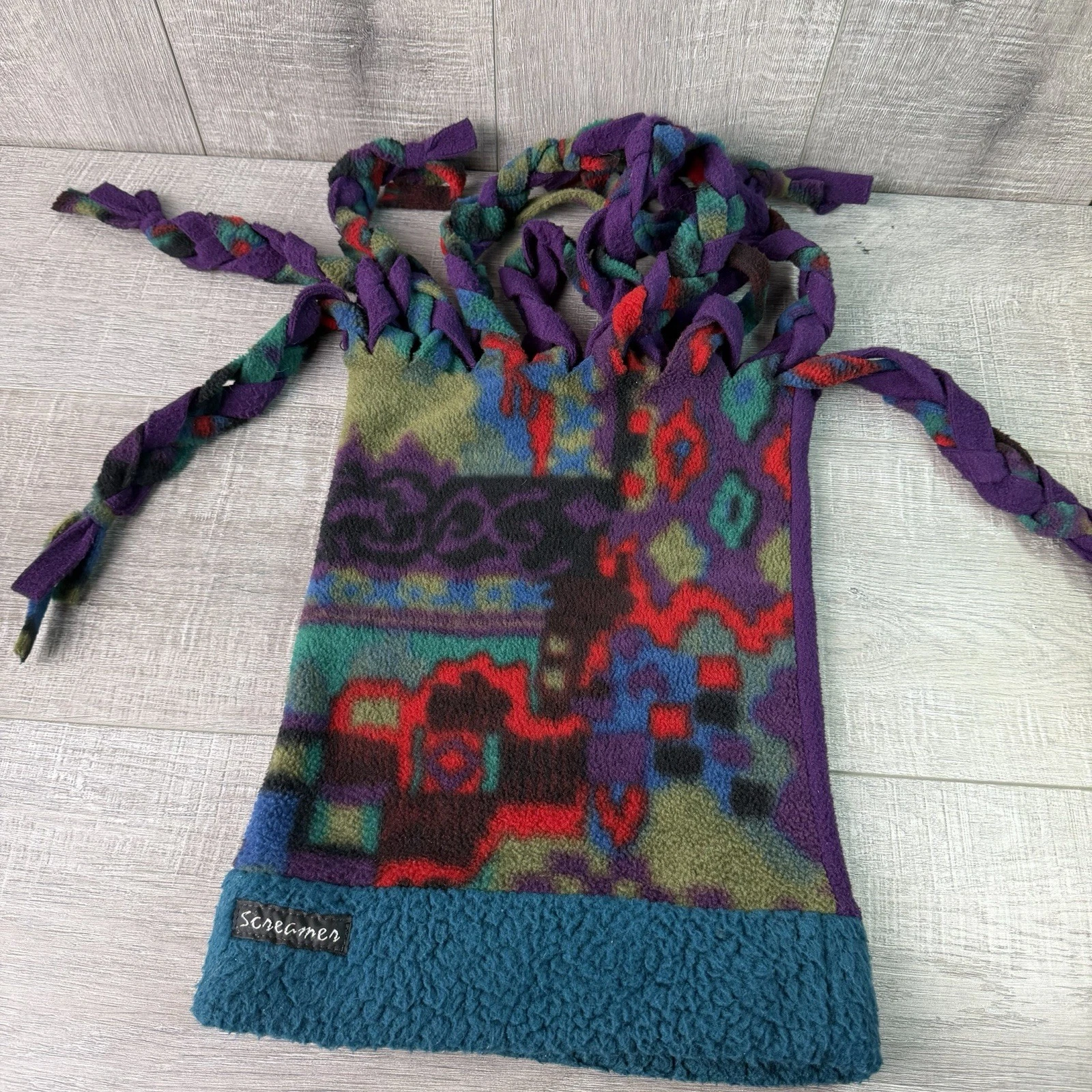 Rare Vintage Y2K Screamer Winter Hat Ski Snow Rave Snowboarding Dreads Jester