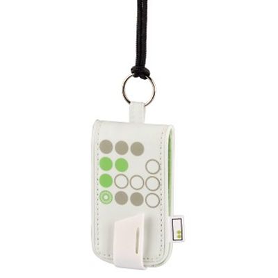 Hama aha: MP3 Player-Tasche Gr. S  4,1 x 9,4 x 0,7 cm Grün/Weiß 91200