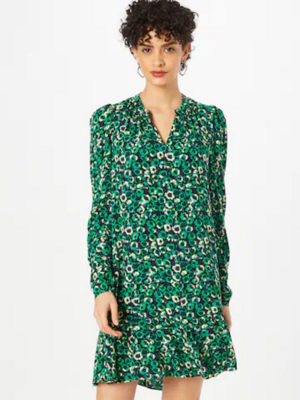 Whistles Milli Dandelion Floral Flippy Dress - Grn/multi