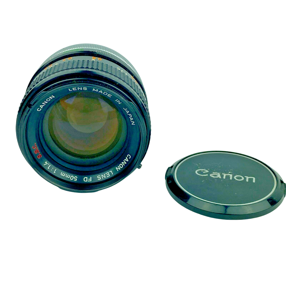 Canon Camera Lens FD 50mm 1:1.4 SSC SLR Film Camera Lens Made in