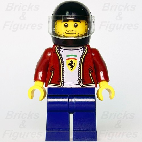 LEGO® Speed Champions Ferrari F8 Tributo Driver Minifigura Carreras 76895 sc082 - Imagen 2 de 3