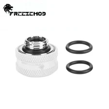 FreezeMod G1/4 Compression Fitting for 14mm OD Hard TUBE Water Cooling in White