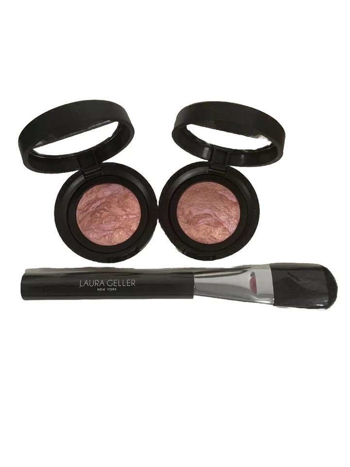 LAURA GELLER BEAUTY LAURA GELLER Blush-N-Brighten Marbleized Blush Travel Size 1.2g Tropic Hues Duo