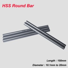HSS Round Bar 150mm Length High Speed Steel Rod HRC 62 Metal Tools Dia 10.1-20mm