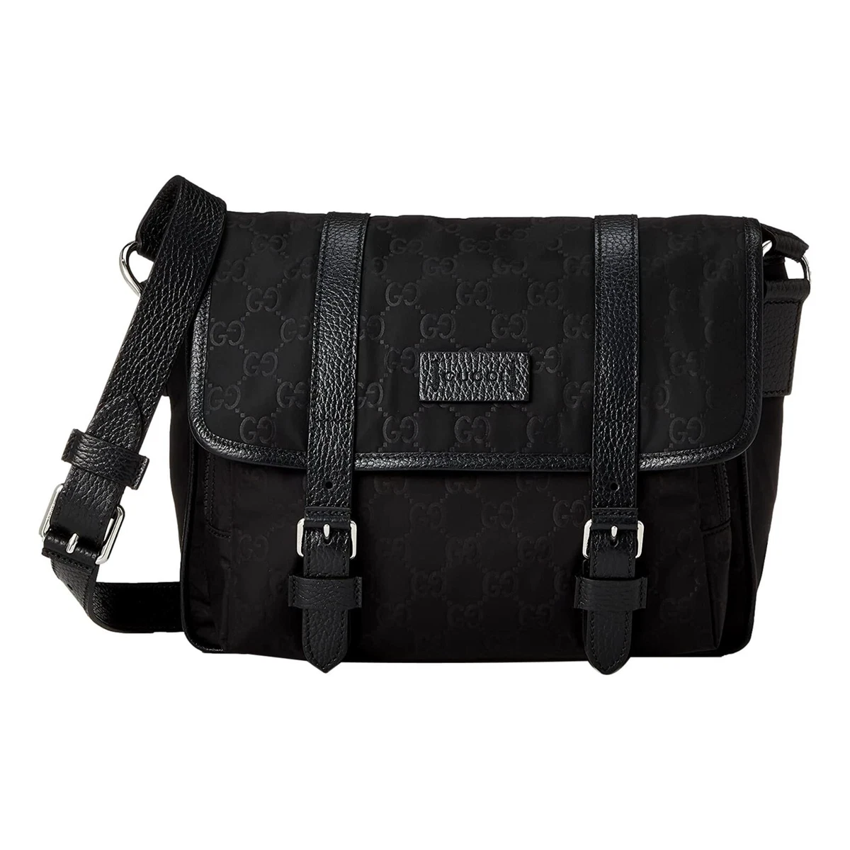 GG Black small messenger bag