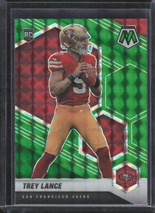 2021 Panini Mosaic Mosaic Green #303 Trey Lance
