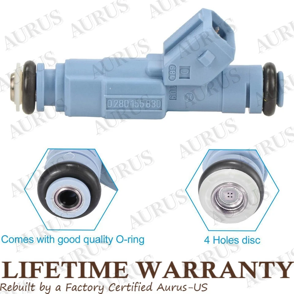 Juego de 5 inyectores de combustible OEM BOSCH para 1999-2006 Volvo C70 V70 S60 S80 2,3 L 2,5 L I5 Foto 2 de 4