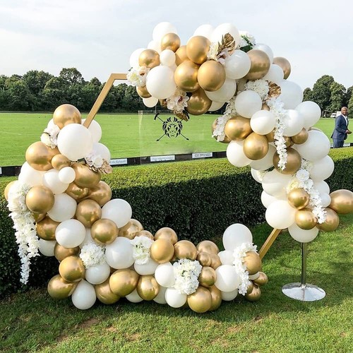 RUBFAC 92pcs Metallic Gold Balloons Chrome Gold Balloon Different Sizes 18 12... - Picture 7 of 7