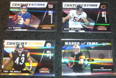2010 PANINI THREADS CENTURY STARS #8 ELI MANNING SILVER FOIL #D/100