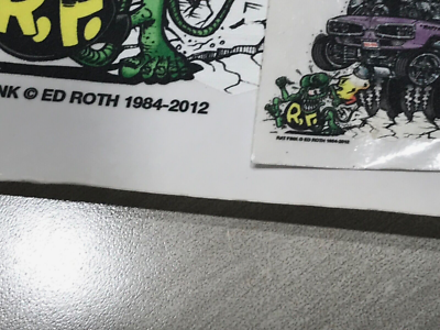 RAT FINK Ed Roth Poster 1984- 2012 MIGHTY MOPAR ++ 1984 -2012