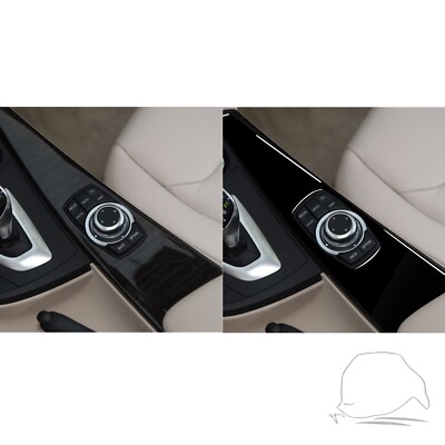 For BMW F30 F34 F36 2013-2018 Piano Black Multimedia Control Panel