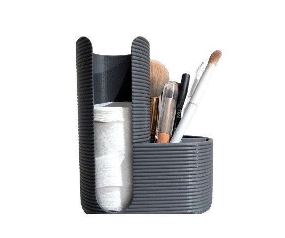 Cotton Pad and Swab Holder - Plastic Organizer for Cotton Pads, Makeup, and Swab