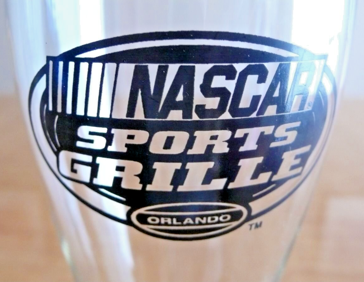 Nascar Cafe Orlando (2) Tall bar glasses - 9 tall glass