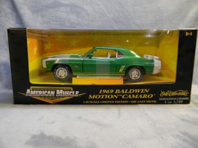 1/18 SCALE ERTL 1969 BALDWIN MOTION CAMARO 454 CANDY