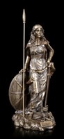 Freya Figur Bronziert - Wikinger Deko Odin GöTtin Kriegerin - Veronese Statue