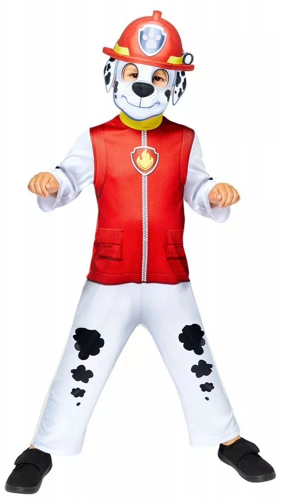 COSTUME PAW PATROL MARSHALL CARNEVALE BAMBINO VESTITO ORIGINALE NICKLODEON