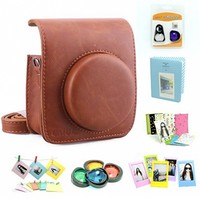 Fujifilm Instax Mini 90 Camera Bundles 7 In 1(included: Brown Mini 90 Bag/ Blue Fujifilm Instax Mini 90 Camera Bundles 7 In 1(included: Brown Mini 90 Bag/ Blue