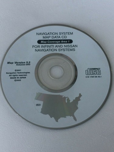 Nissan Pathfinder Infiniti QX4 Navigation VERSION 5.2 DVD COVERS CALIFORNIA & NV - Picture 3 of 12