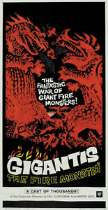 Godzilla cult horror movie poster print #3
