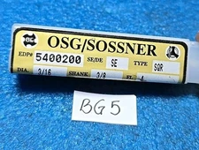 OSG/SOSSNER   DIA. 3/16   SHANK  3/8    4 FL 