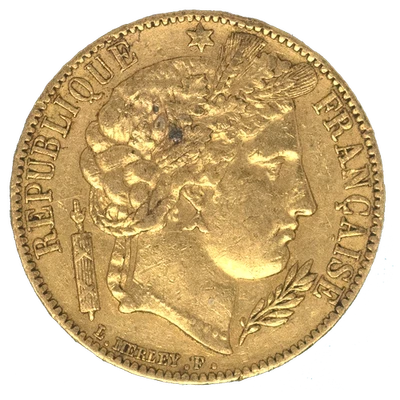 Seconde République 20 Francs Cérès 1851 Paris, France, Or, TTB - Photo 1/3
