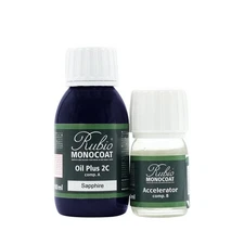 Rubio Monocoat Oil Plus 2C Sapphire 130ml Wood Stain & Finish 65 sq ft Indoor