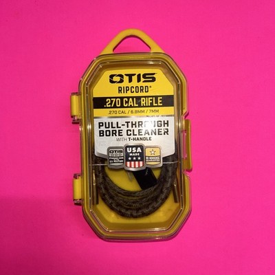 OTIS Ripcord Pull Thru Bore Cleaner for .270 cal/6.8mm/7mm  Cal Rifle + T-Handle