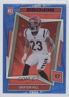 2022 Panini Rookies & Stars Rookies True Blue /49 Daxton Hill #182 RC 0e1b